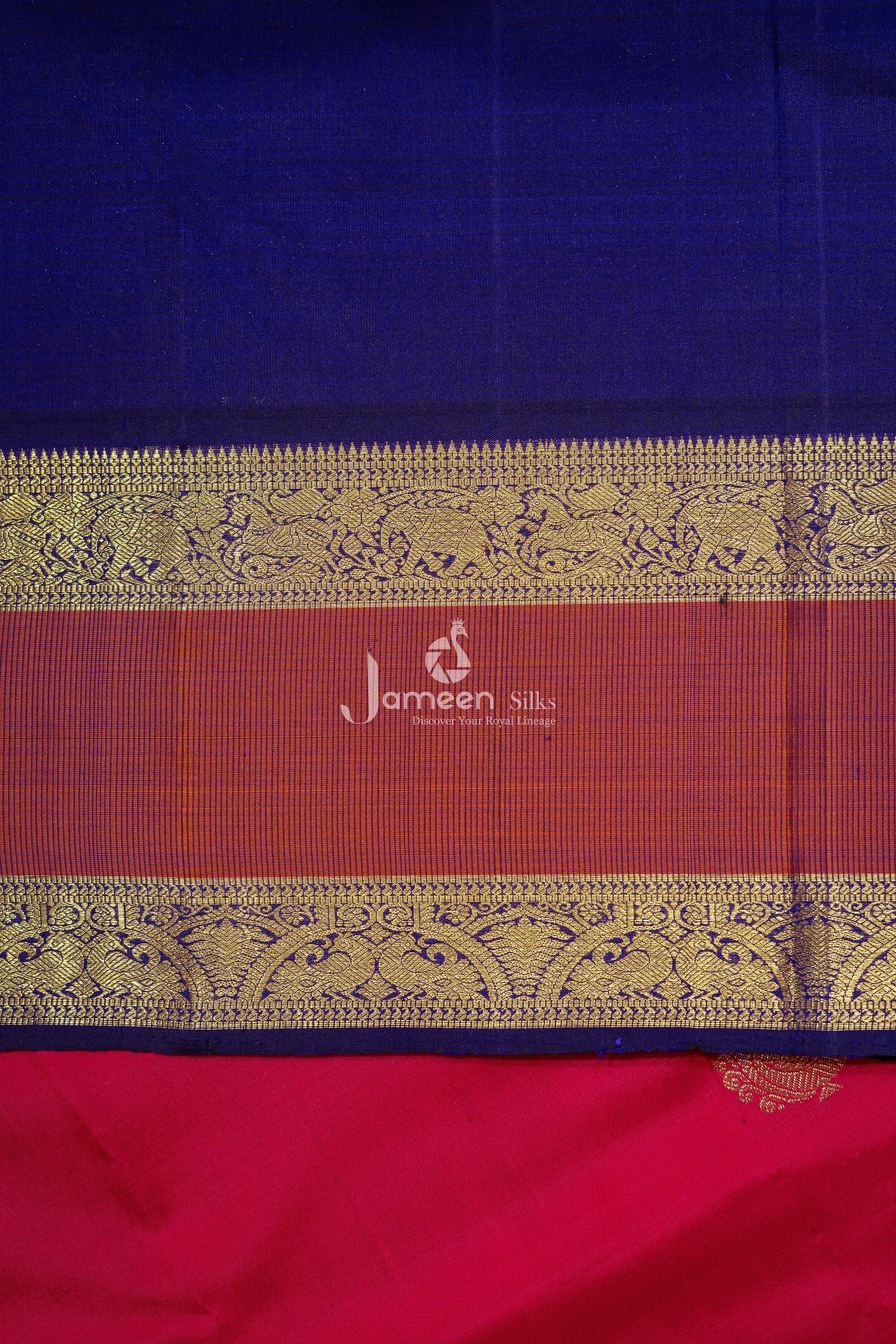 RED KANJIVRAM SILK SAREE
