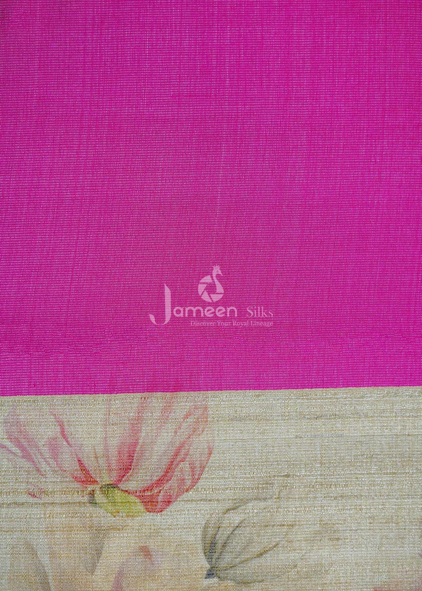 Temple border tussar silk saree