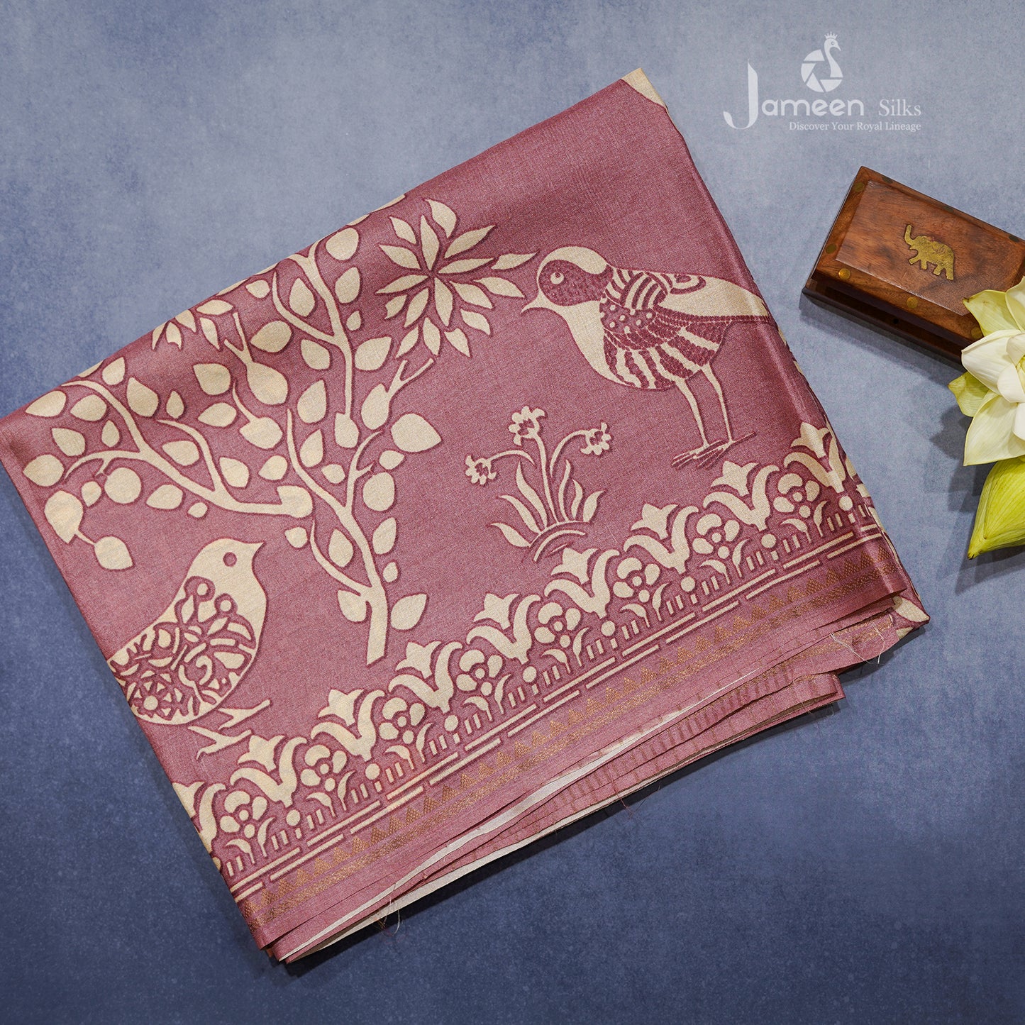 Pure tussar silk saree