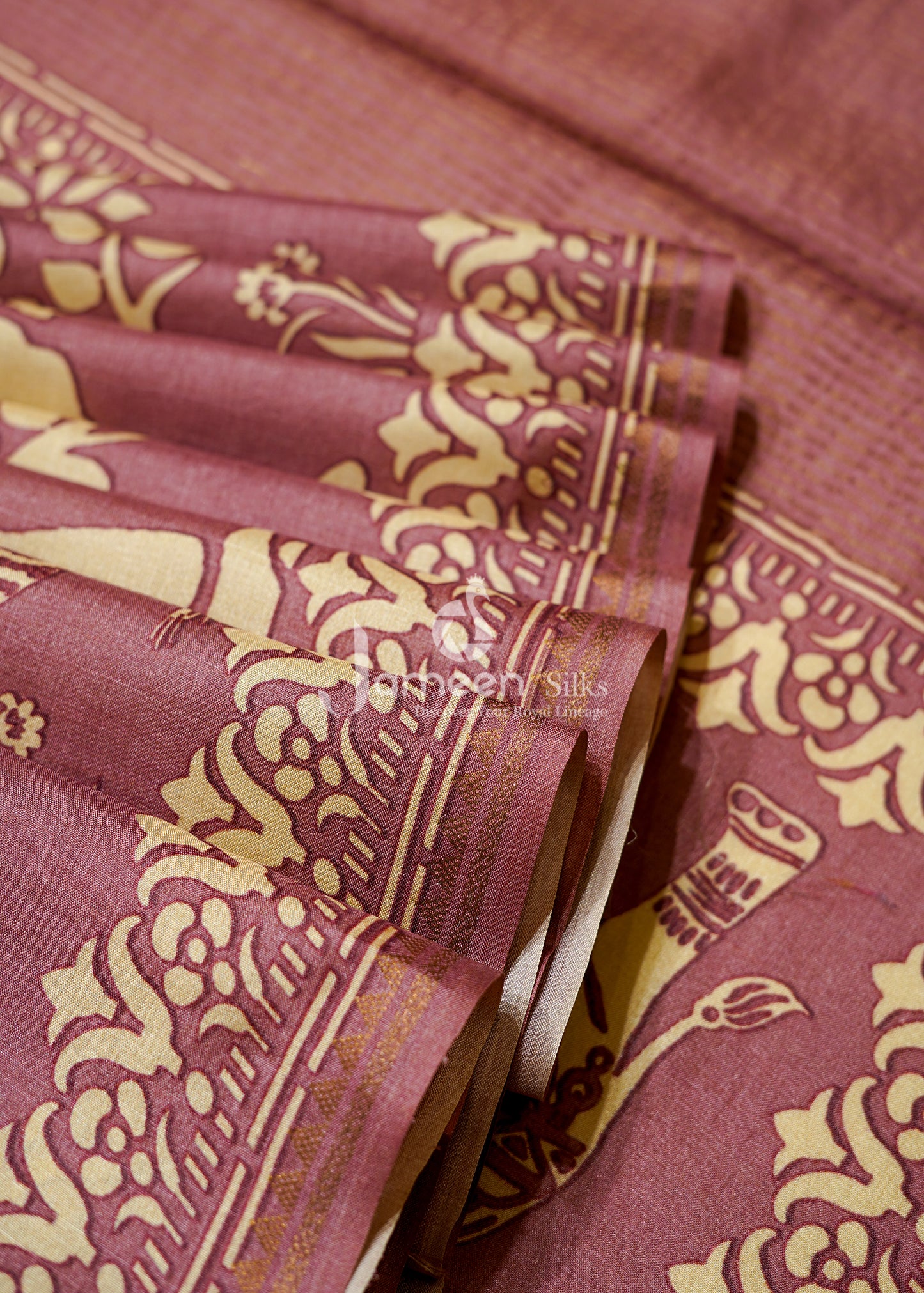 Pure tussar silk saree