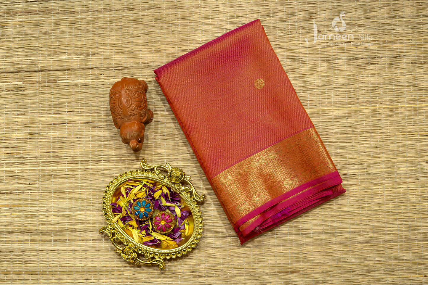 Red vairaoosi kanjivaram silk saree