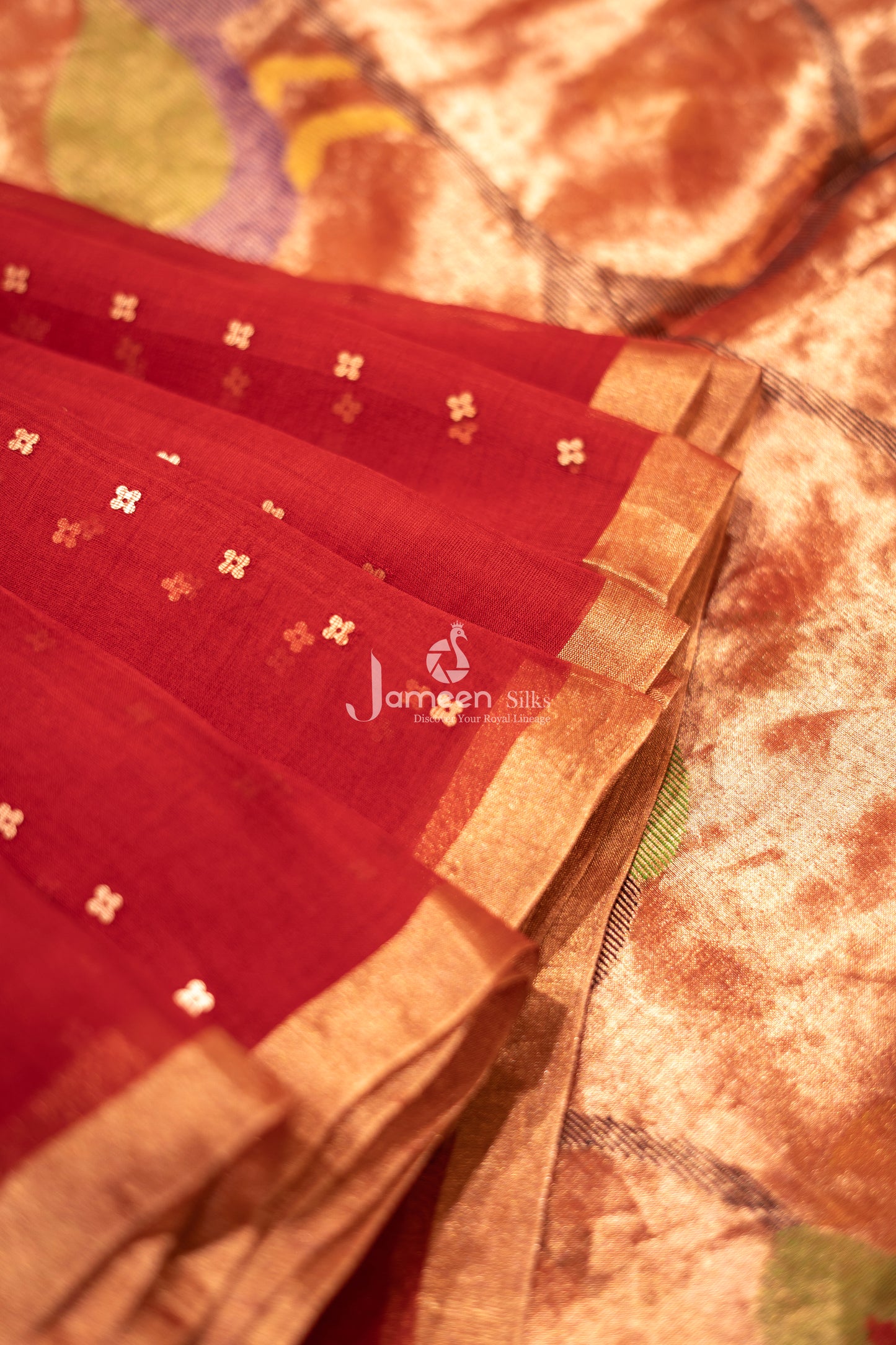 Paithani muslin silk saree