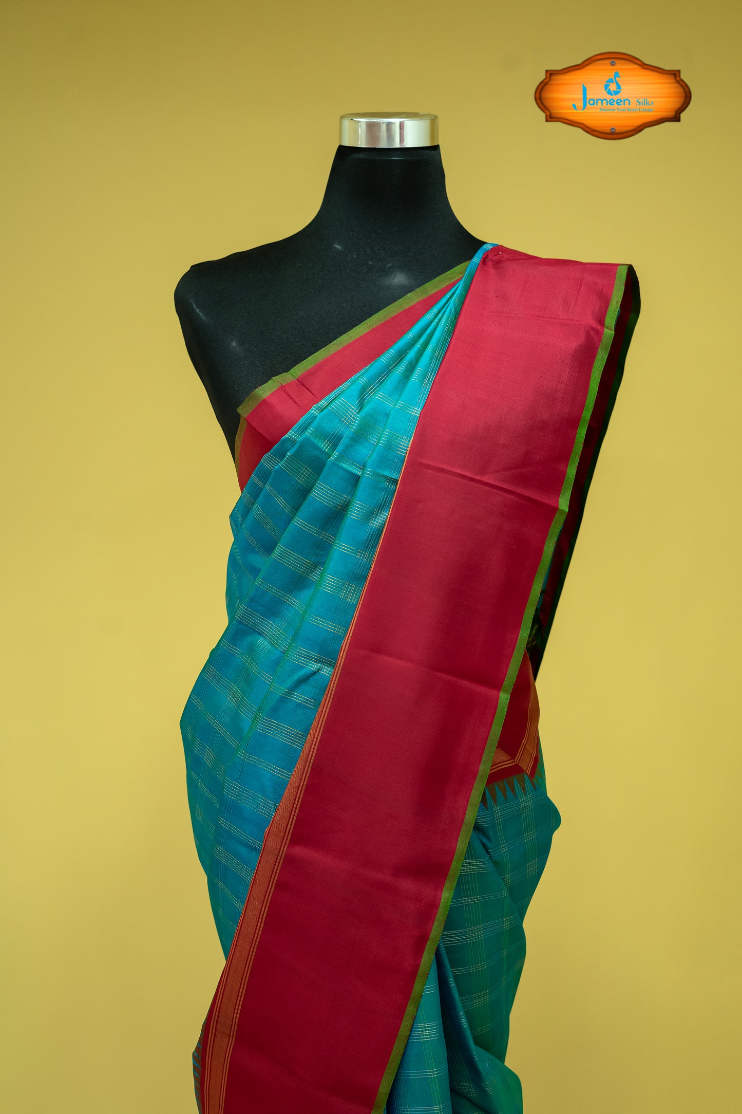 Korvai kanjivaram silk saree