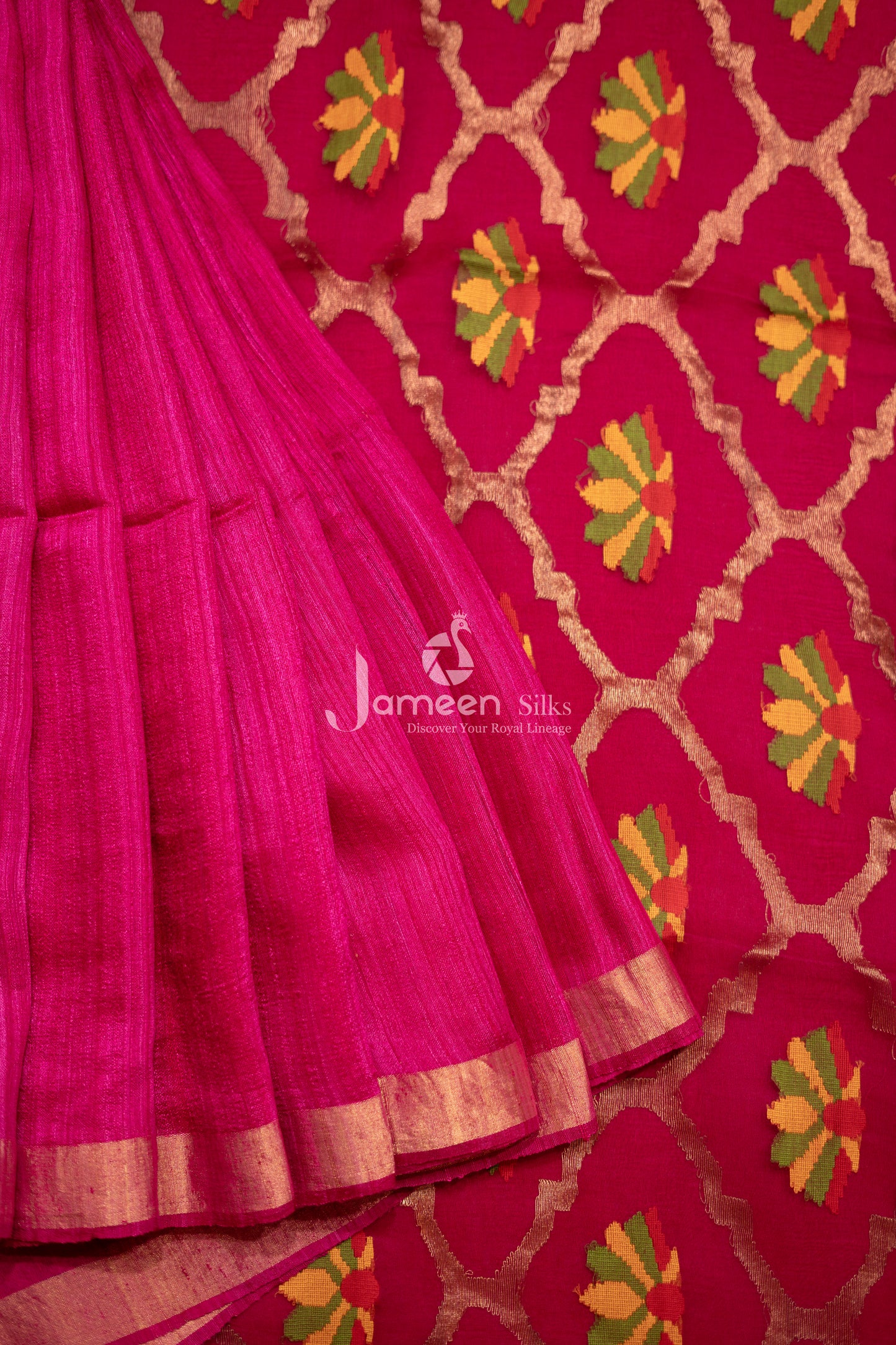Paithani muslin silk saree