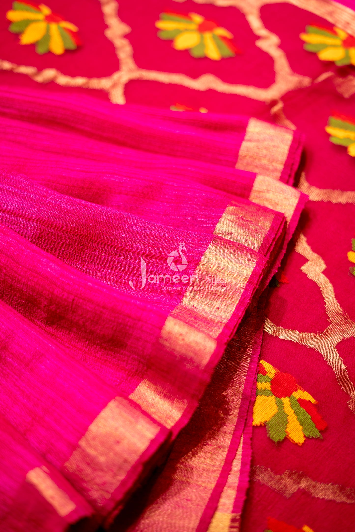 Paithani muslin silk saree