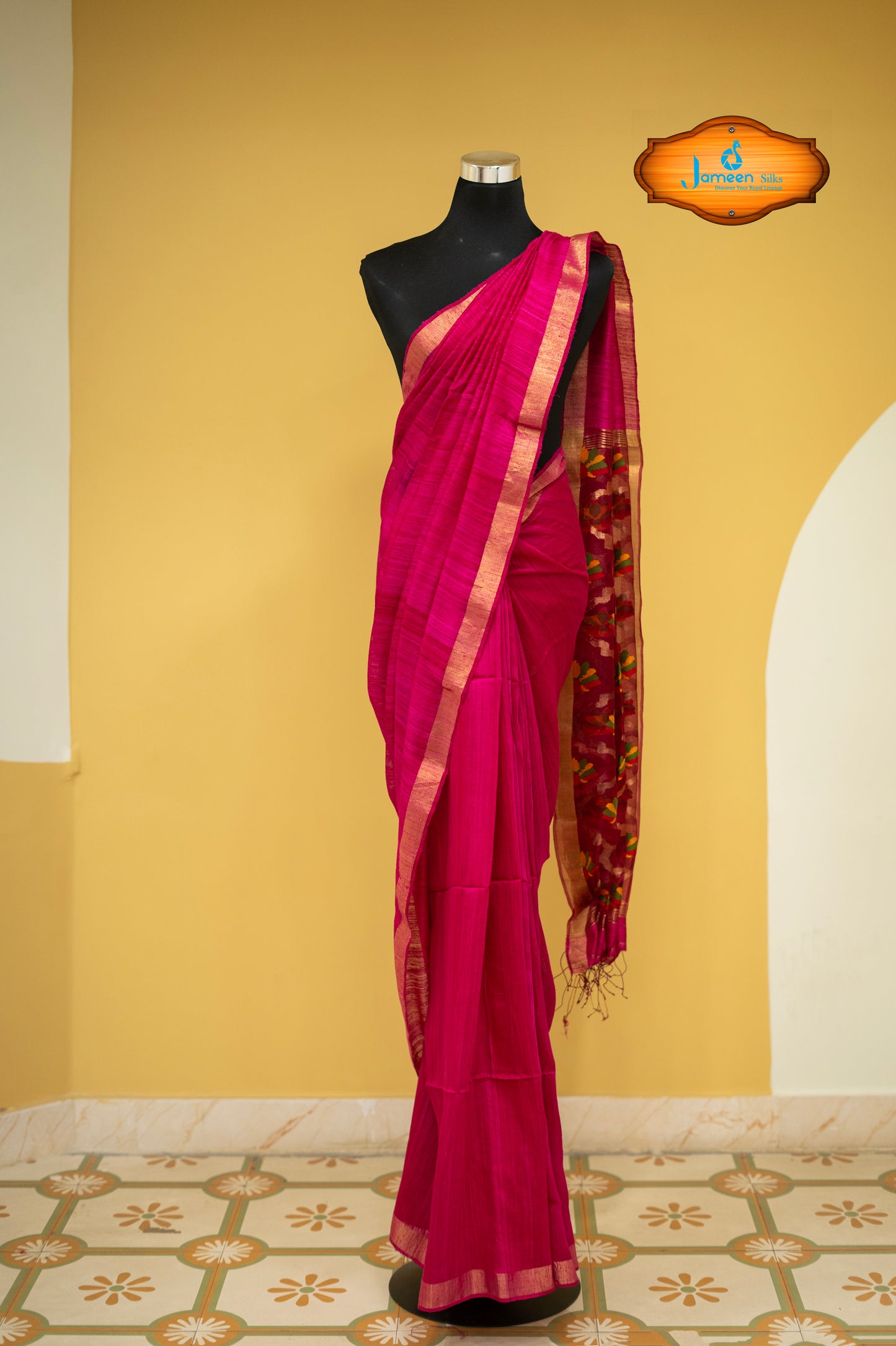 Paithani muslin silk saree