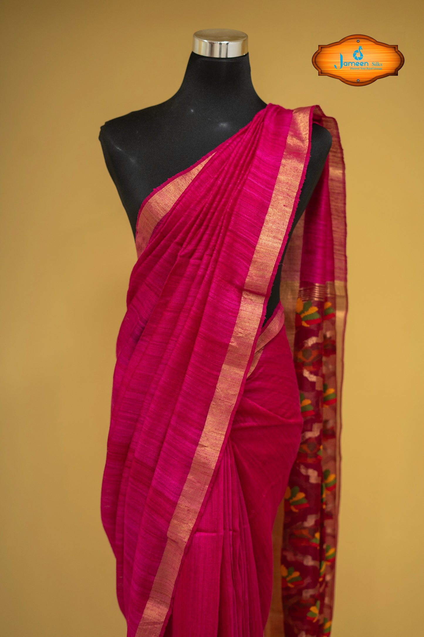 Paithani muslin silk saree