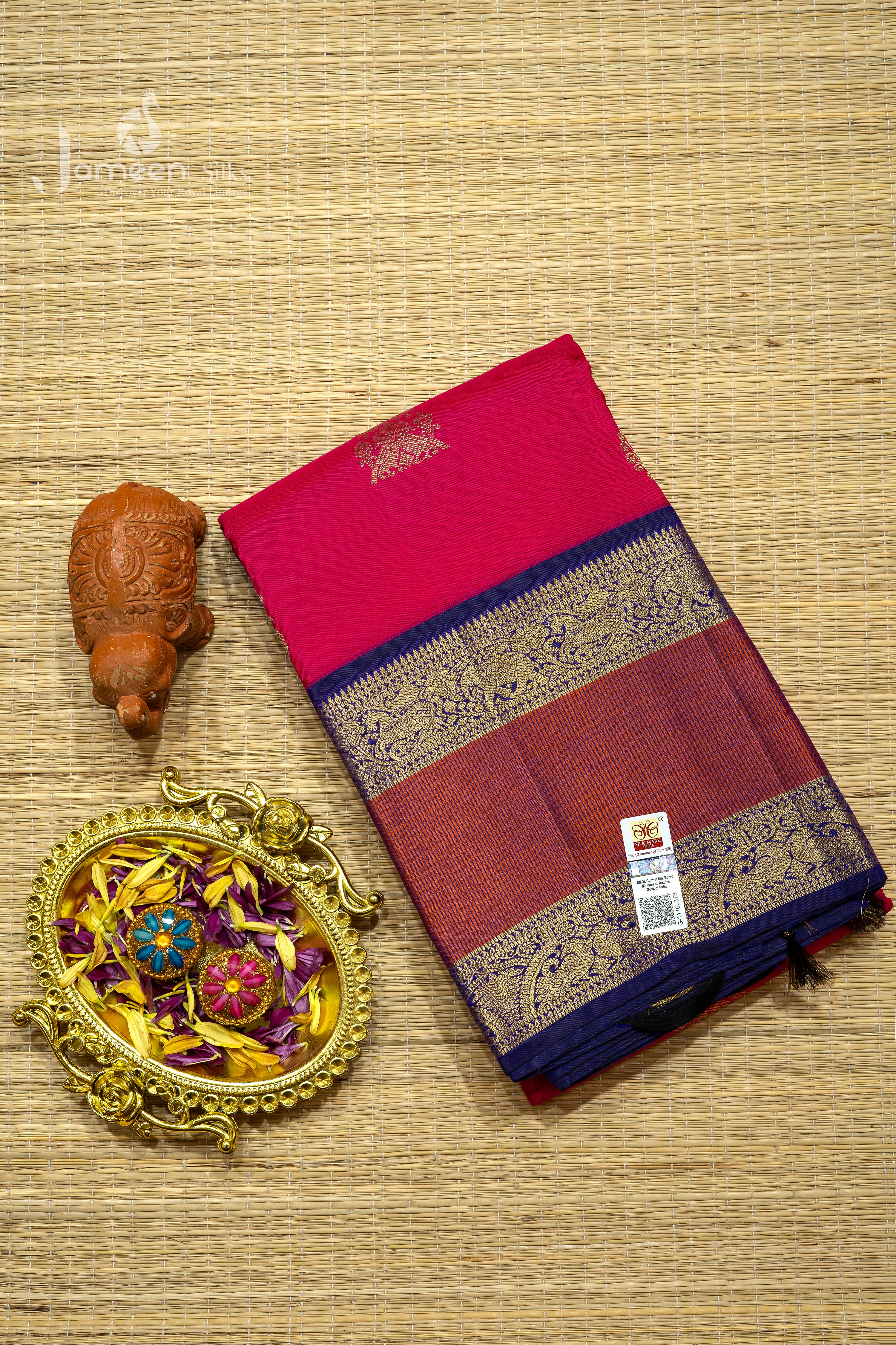 RED KANJIVRAM SILK SAREE
