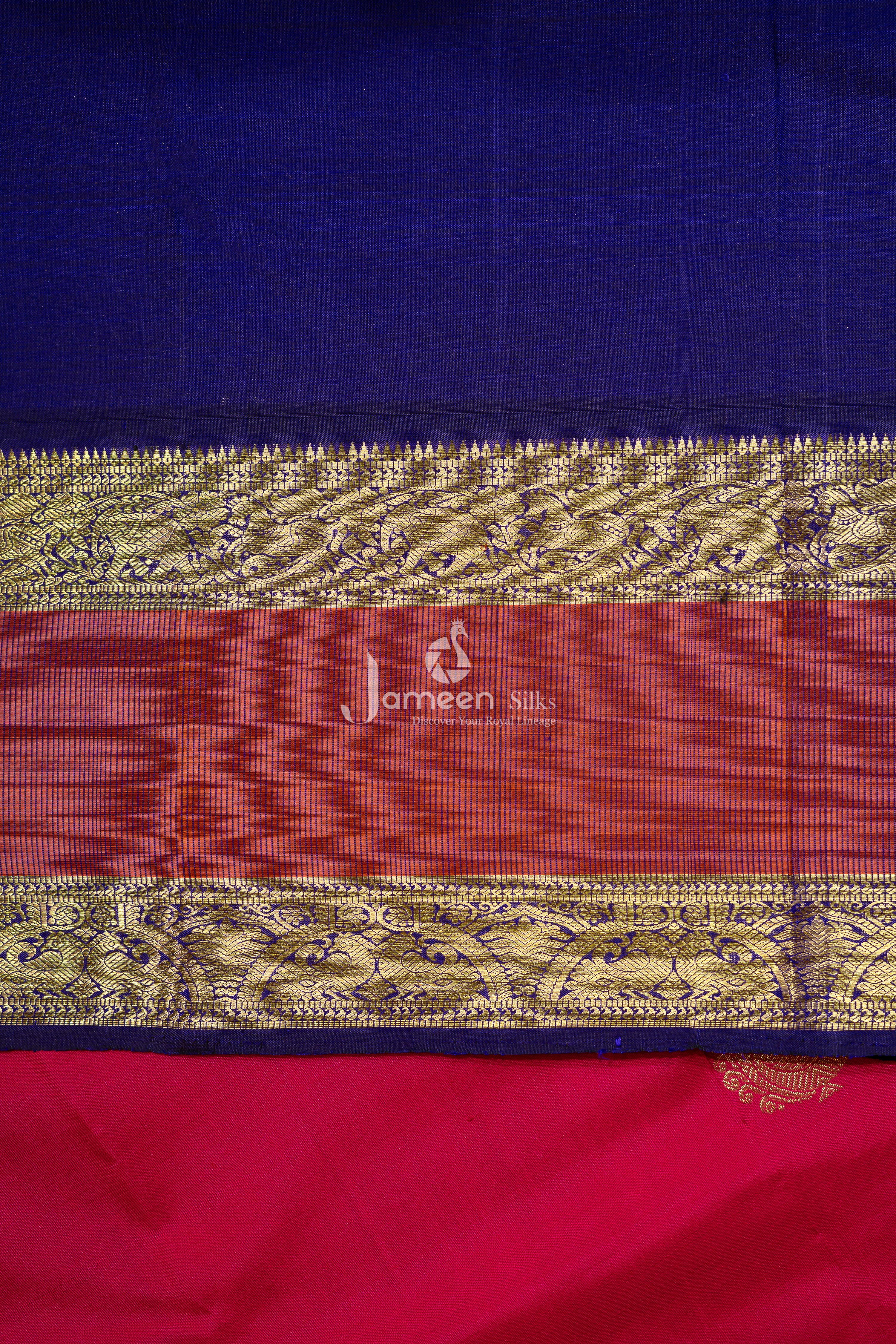 RED KANJIVRAM SILK SAREE