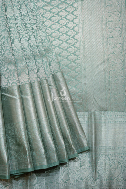 GREEN KANJUVARAM SILK SAREE