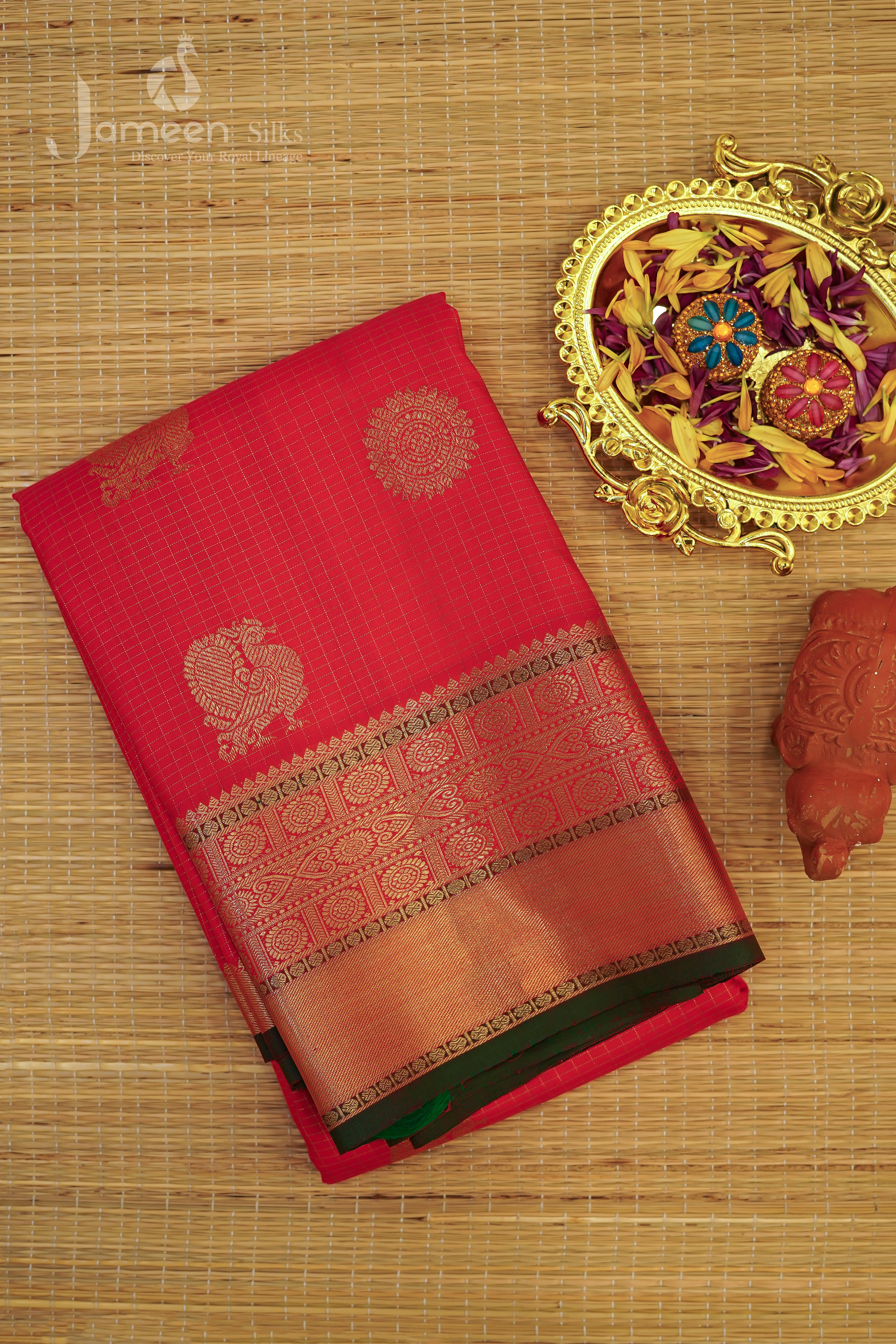 Kanjivaram Vairaoosi silk saree
