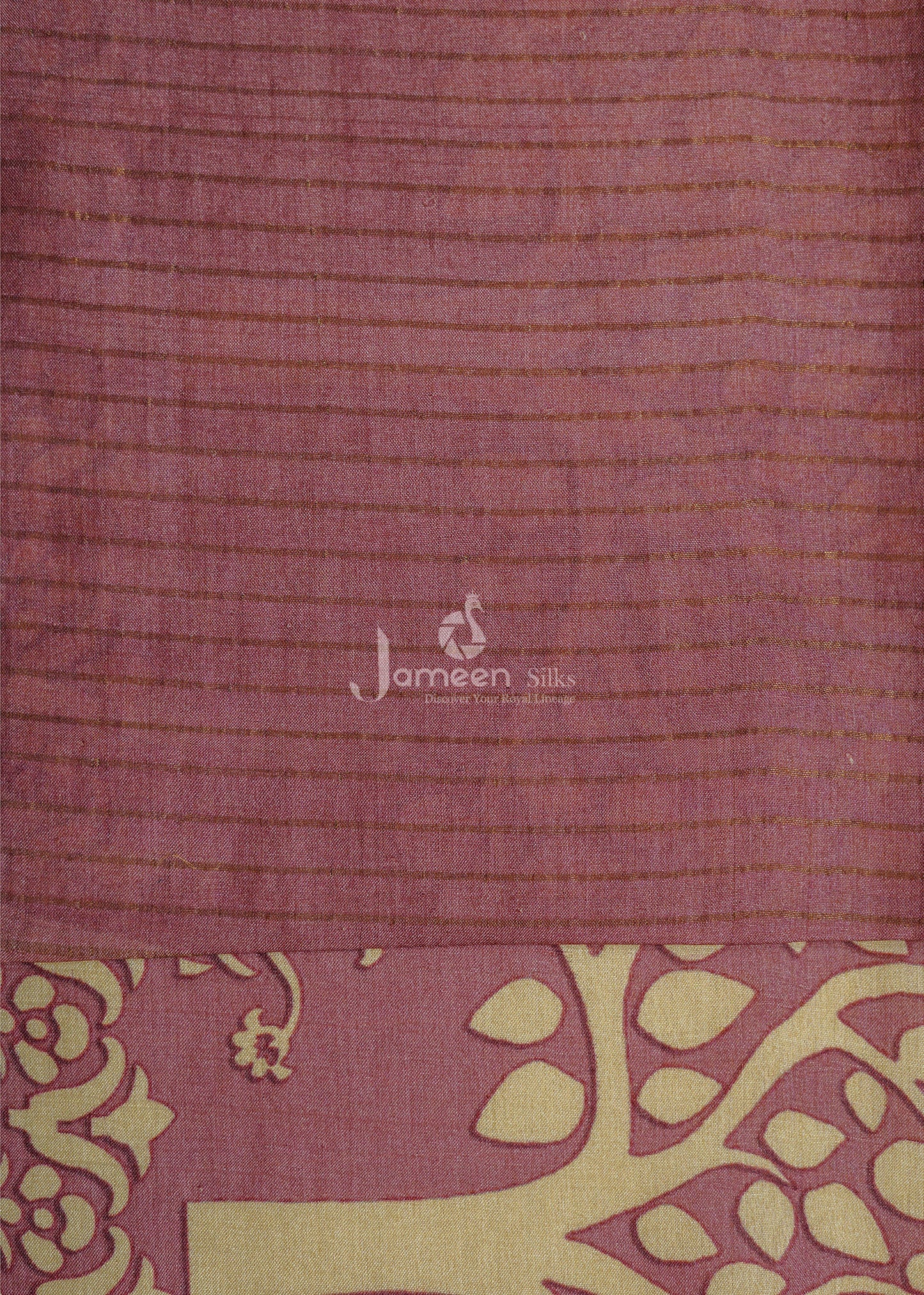 Pure tussar silk saree