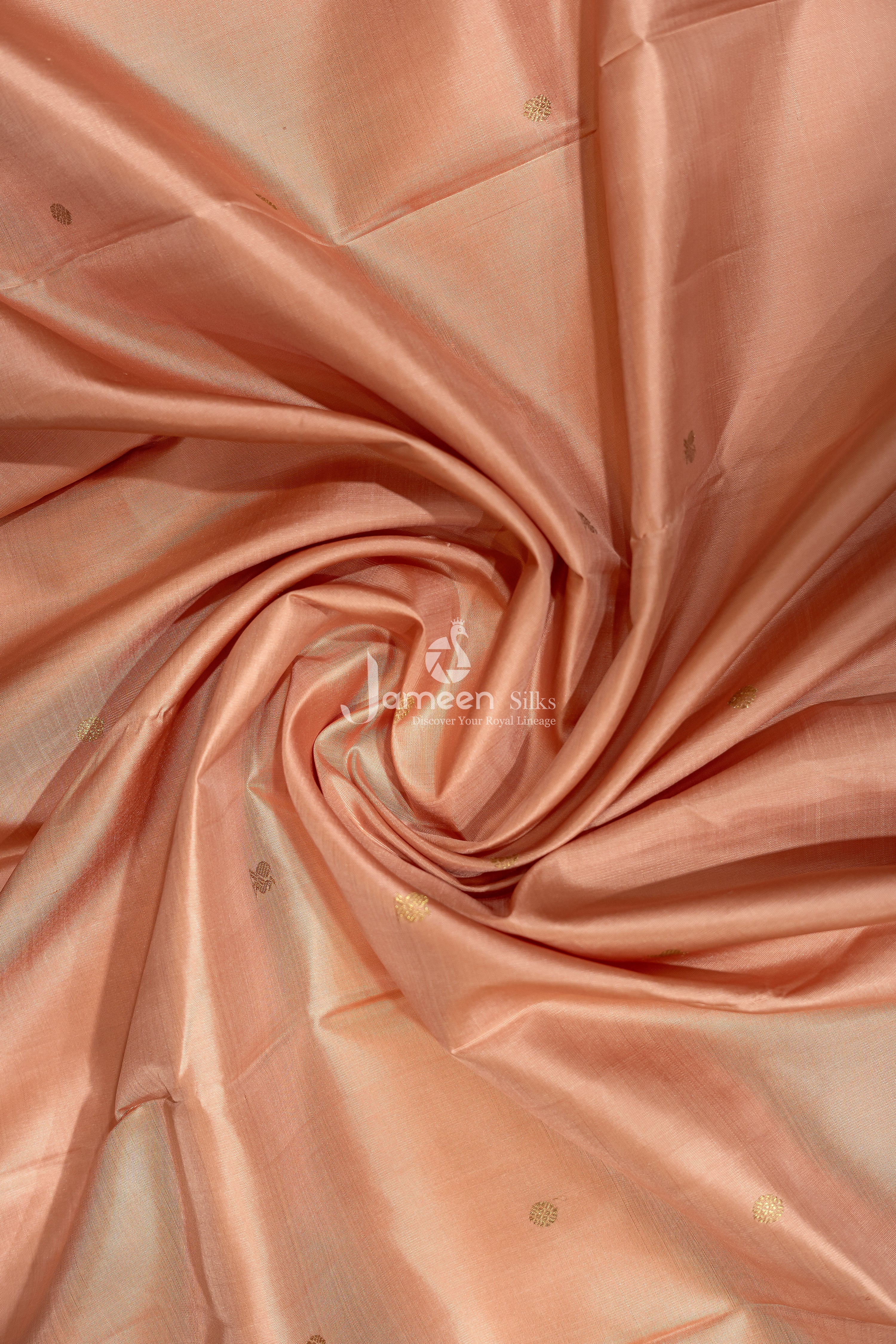 Pastel pink kanjivaram silk saree