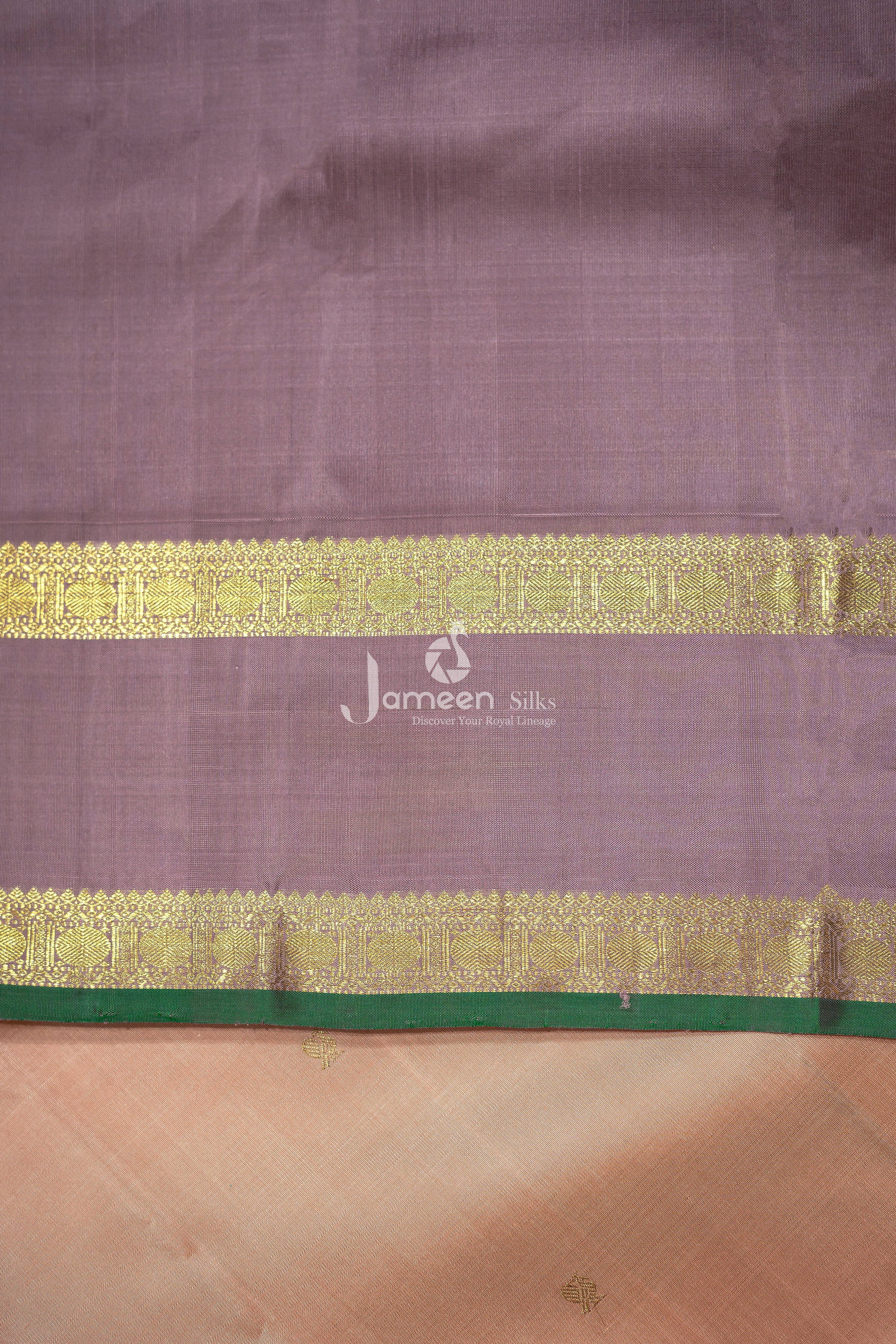 Pastel pink kanjivaram silk saree