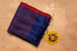 Blue muslin silk saree