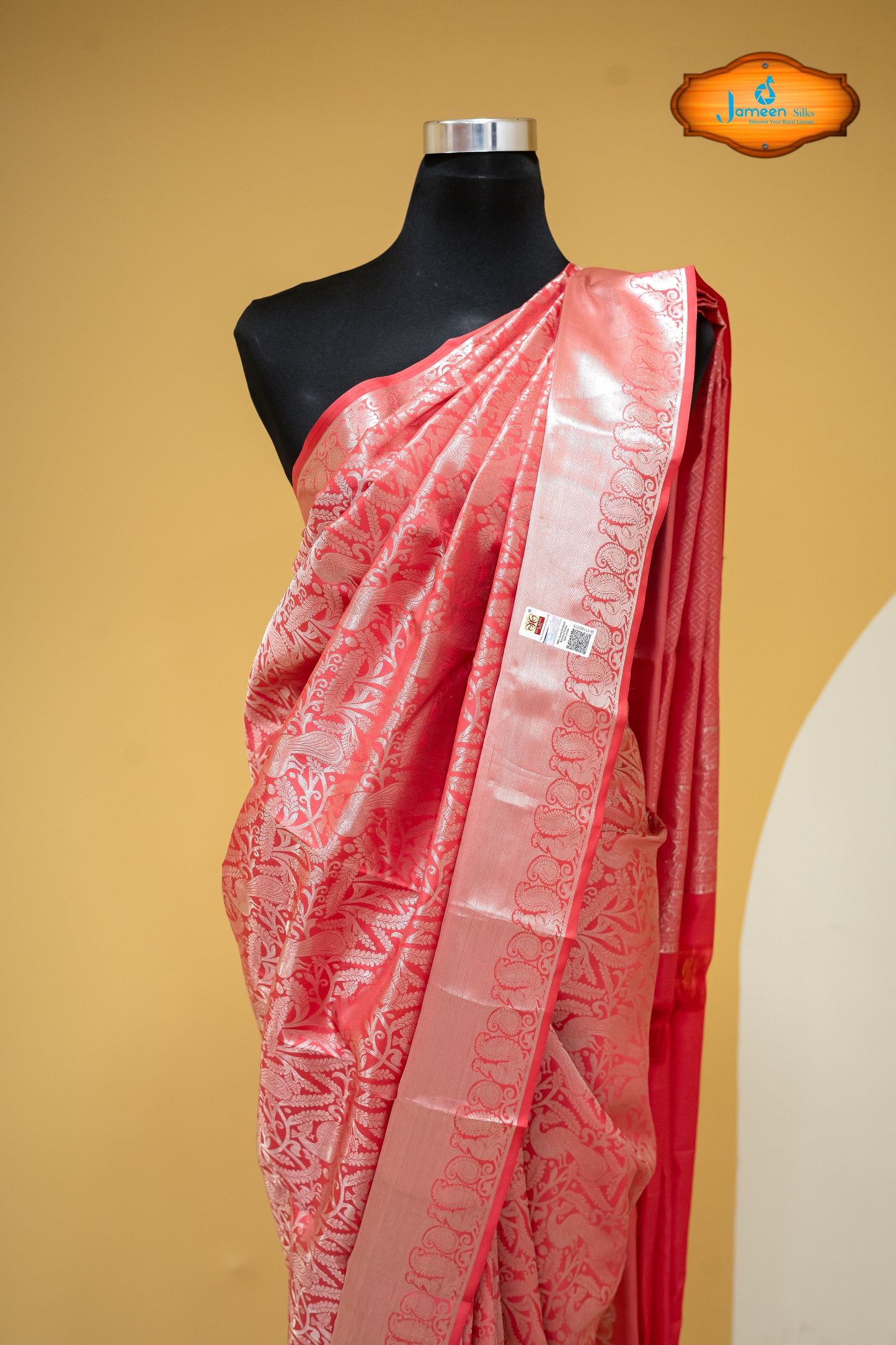 Red kanjivaram silk saree