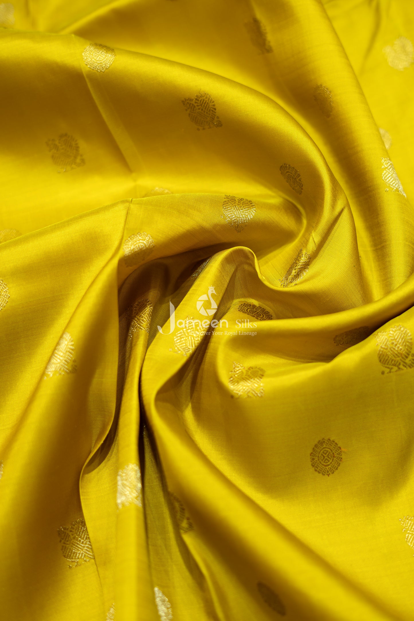 Yellow kanjivaram silk saree