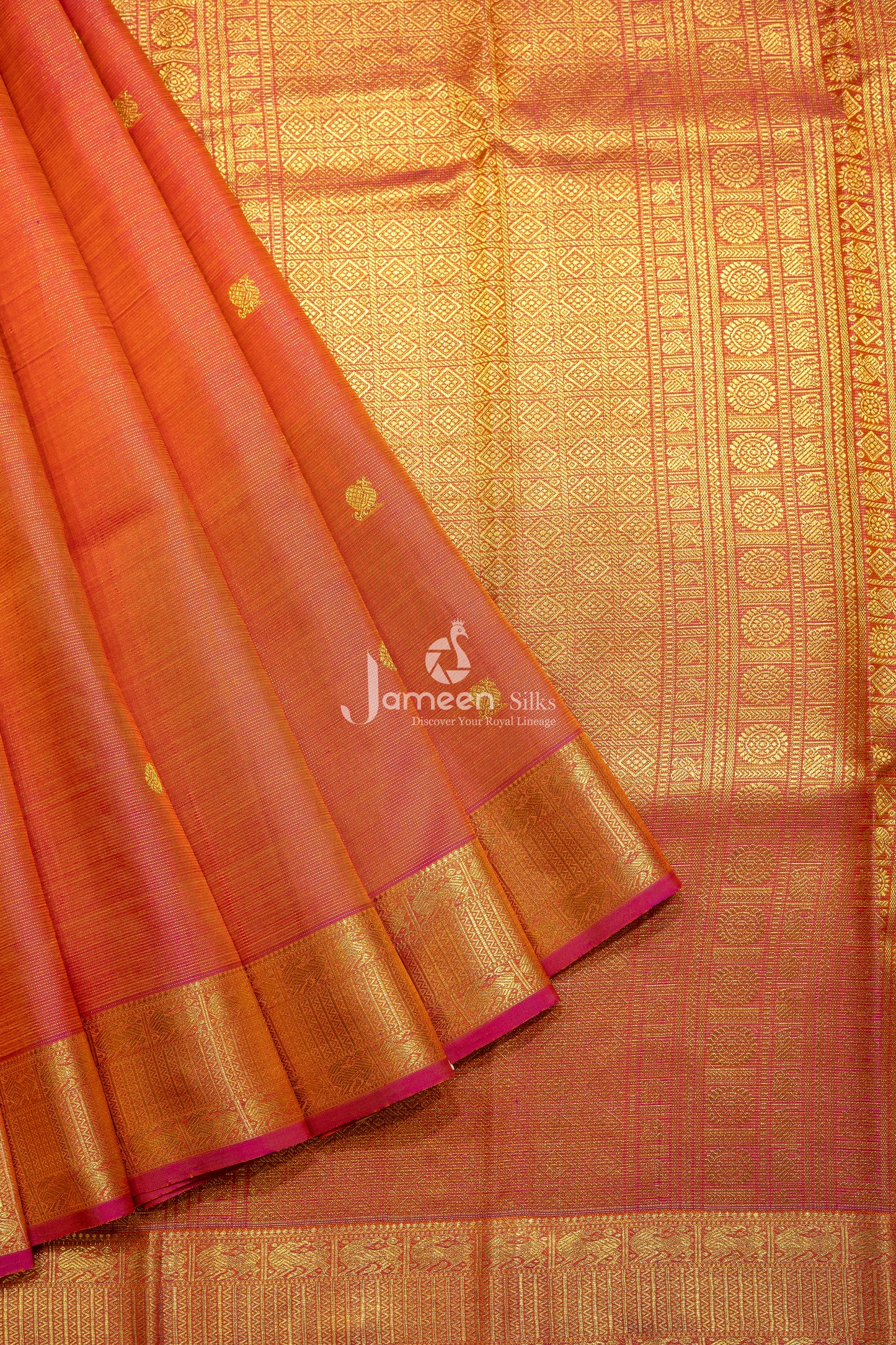 Red vairaoosi kanjivaram silk saree