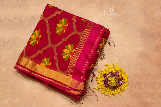 Paithani muslin silk saree