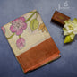 Floral Tussar silk saree
