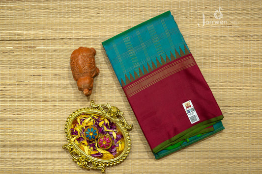 Korvai kanjivaram silk saree