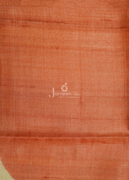 Floral Tussar silk saree