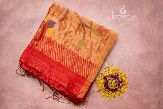 Paithani muslin silk saree