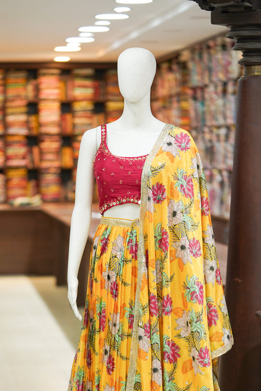 Floral lehenga