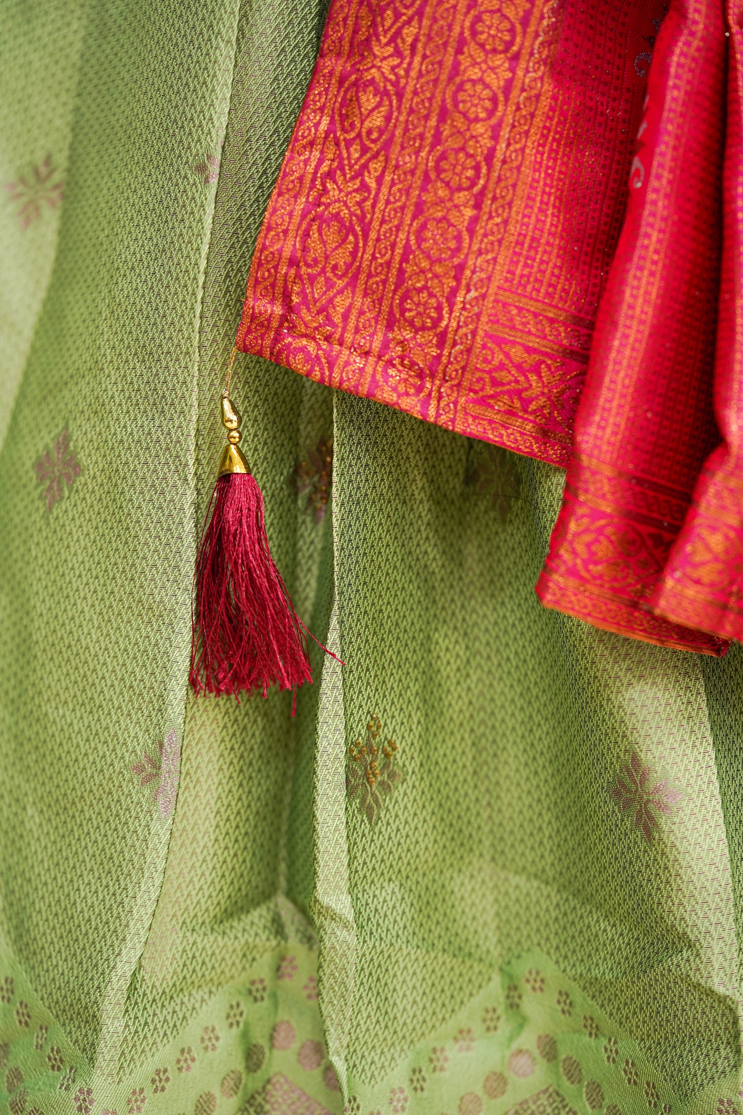 Green long gown