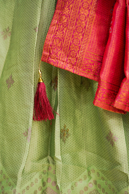 Green long gown
